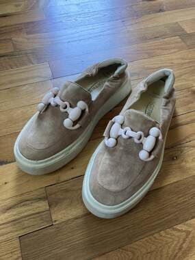 Softwaves Tais Platform Beige Slip-on Platform Sneaker Size 38.5 (US 8-8.5)